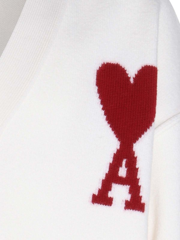 The Best Shops AMI PARIS: Cardigans - Cardigan - Weiß