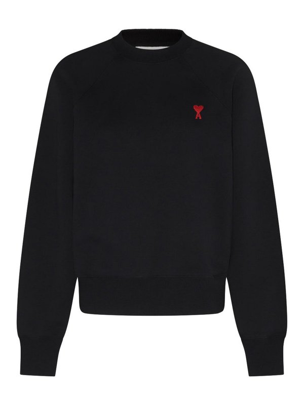 AMI PARIS: スウェット＆セーター - スウェットシャツ/セーター - 黒