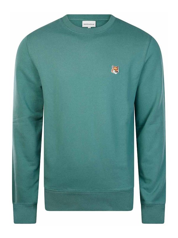 MAISON KITSUNÉ: Sudaderas y suéteres - Sudadera - Verde