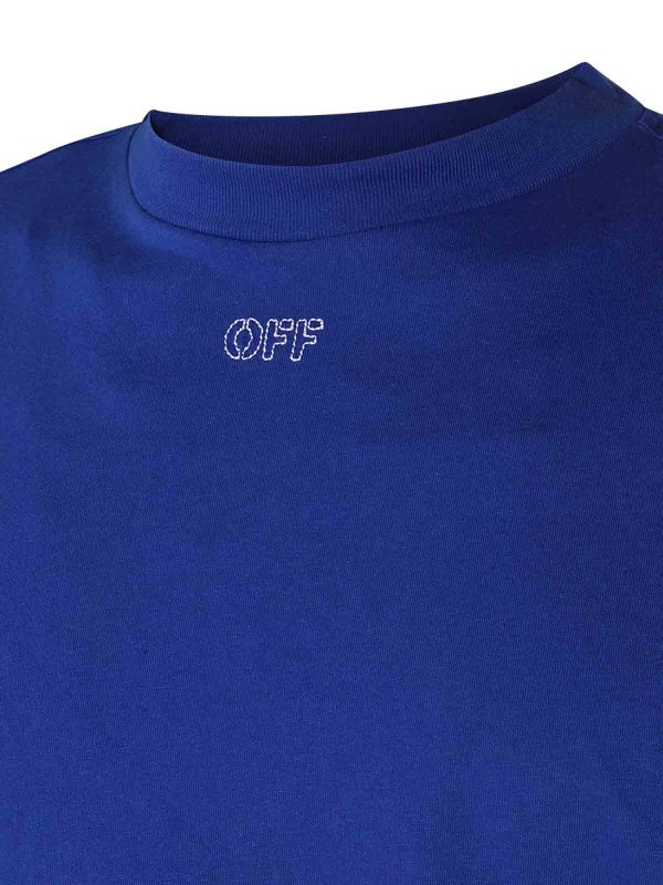 Basic Cobalt Blue Crew Neckline Long Sleeves Cotton T-Shirt