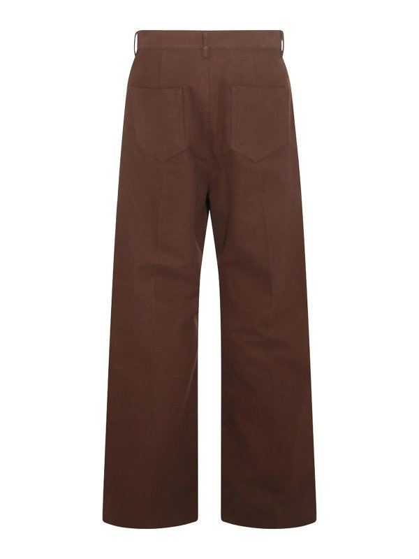 RICK OWENS: bootcut jeans online - Brown cotton jeans