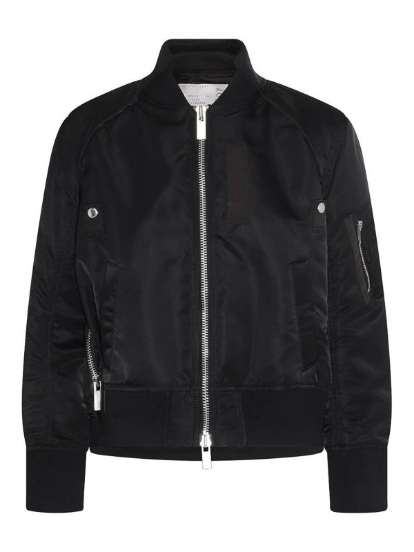 Sacai: blazers - Black casual jacket