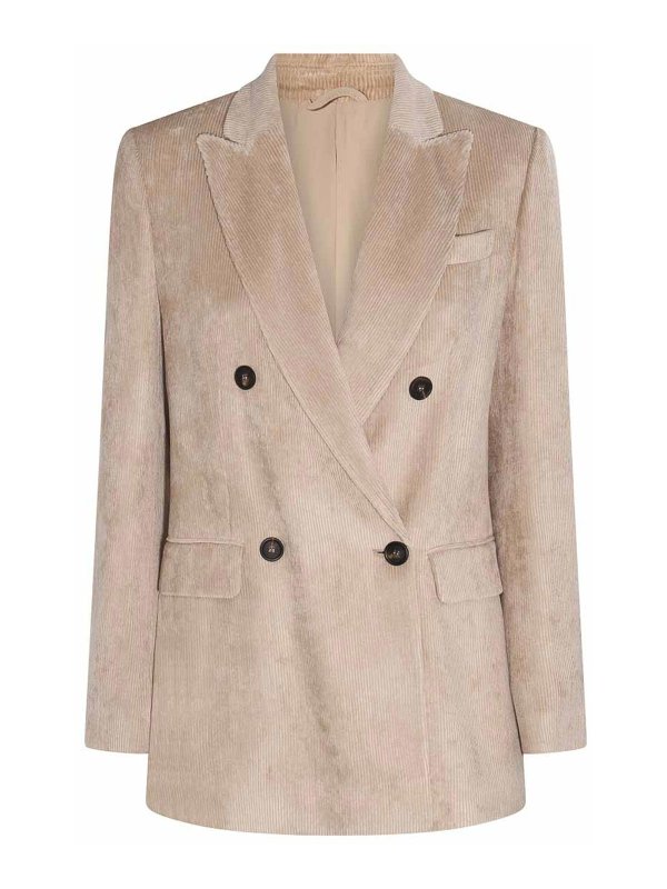 BRUNELLO CUCINELLI: Blazer - Blazer - Beis