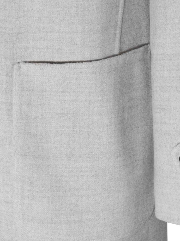 The Best Shops ELEVENTY: short coats - Grey wool coat