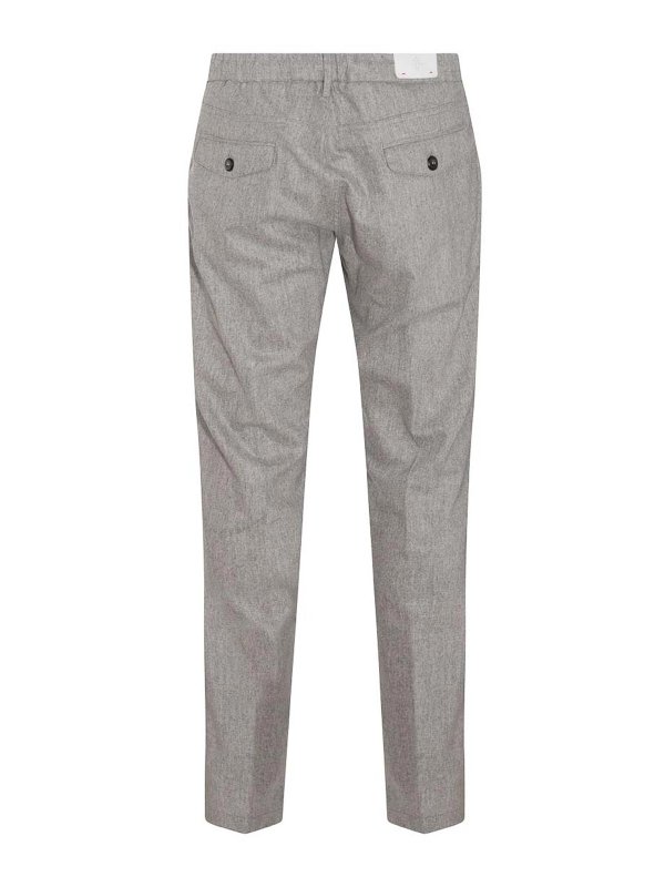 ELEVENTY: casual trousers online - Grey wool blend trousers