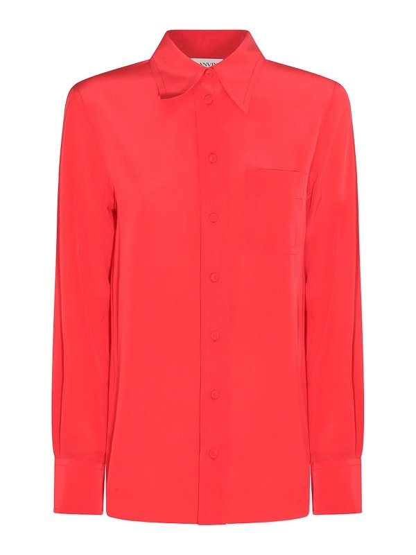LANVIN: シャツ - シャツ - 赤