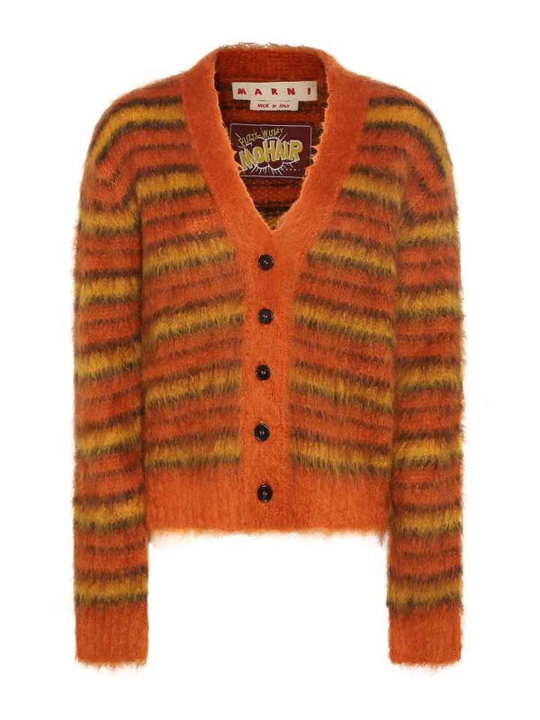 Marni: Cardigans - Cardigan - Orange