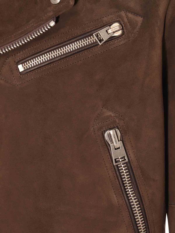 The Best Shops TOM FORD: casual jackets - Brown suede jacket