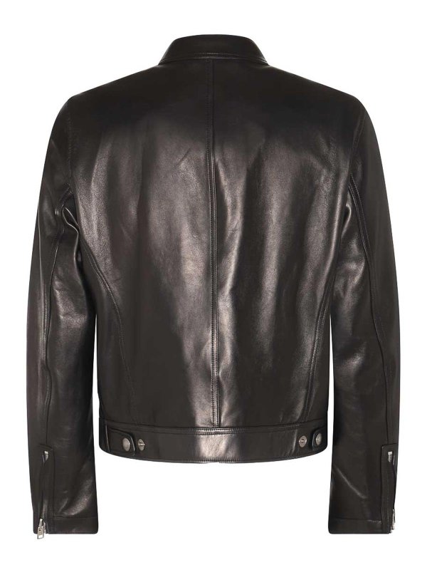 TOM FORD: casual jackets online - Black leather jacket