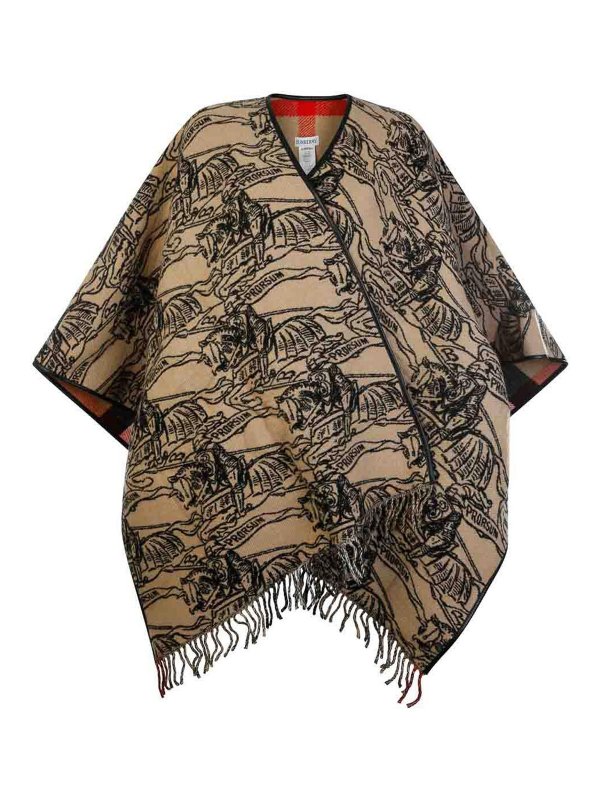 BURBERRY: Capes & Ponchos - Cape - Beige