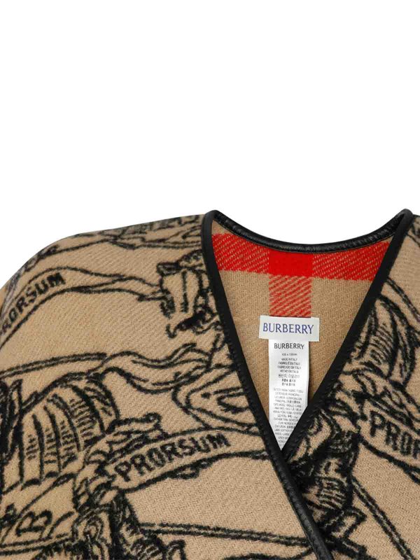 The Best Shops BURBERRY: Capes & Ponchos - Cape - Beige