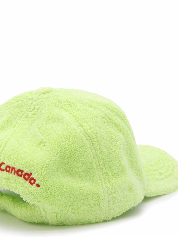 DSQUARED2: hats & caps online - Green multicolour cotton baseball cap