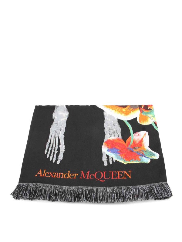 ALEXANDER MCQUEEN: Écharpes - Écharpe - Noir