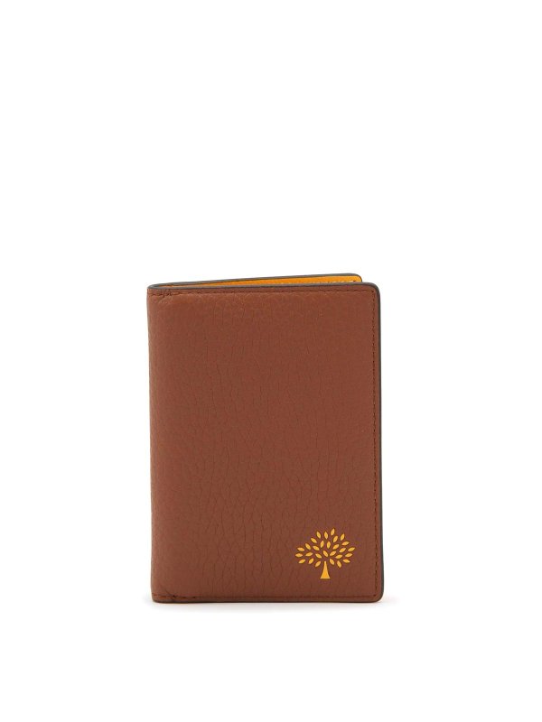 MULBERRY: wallets & purses - Chestnut brown leather cardholder