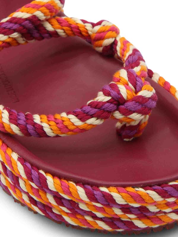 ISABEL MARANT ORANGE ROPE EROL サンダル ISABEL MARANT Erol Tasselled Rope Sandals | Orange | FARFETCH