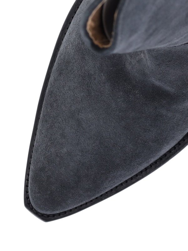 Black suede boots shop online: ISABEL MARANT