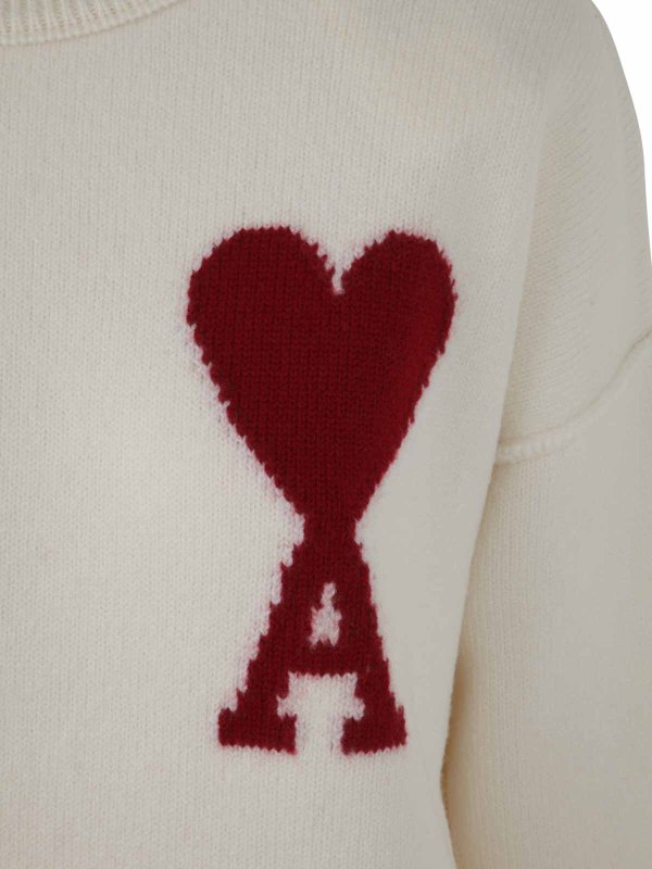 The Best Shops AMI PARIS: クルーネック - クルーネック - 白