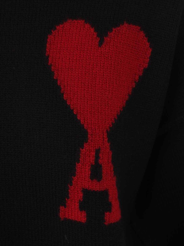 The Best Shops AMI PARIS: crew necks - Red adc sweater