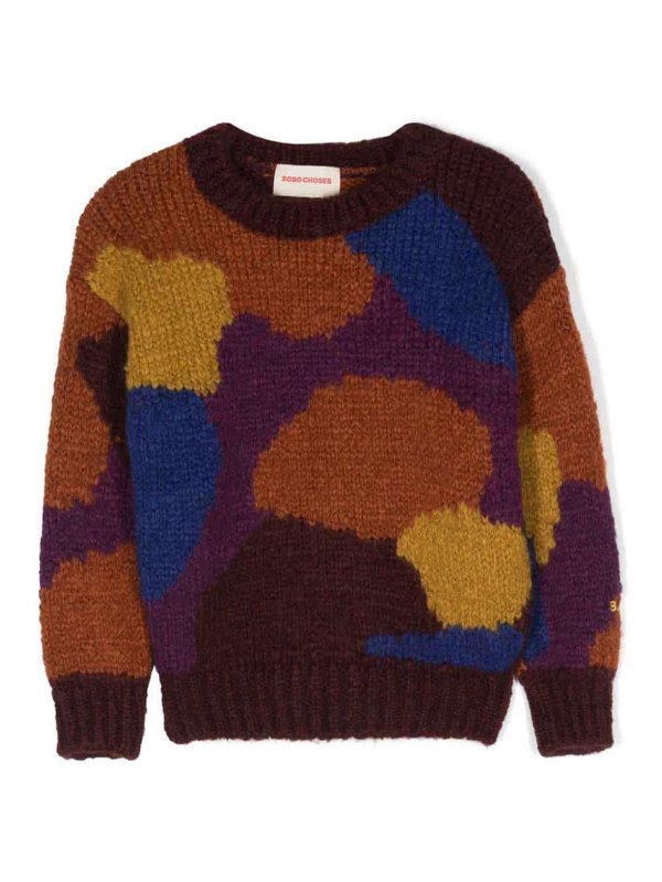 BOBO CHOSES: Suéteres con cuello pico - Suéter Cuello Redondo - Multicolor