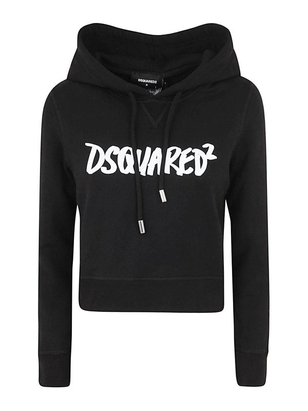 DSQUARED2: Sweatshirts und Pullover - Sweatshirt - Schwarz