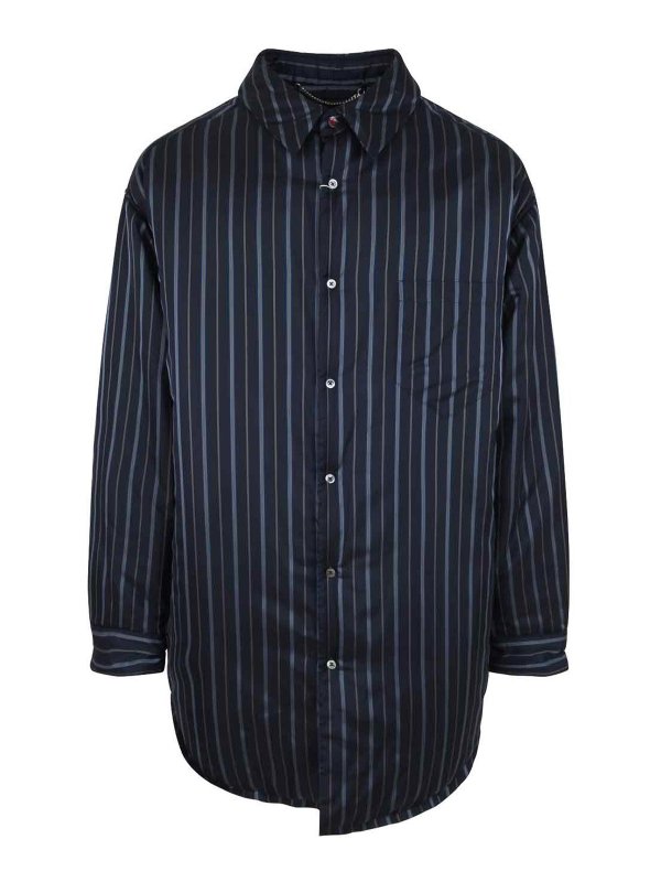 Maison Margiela: Hemden - Hemd - Blau