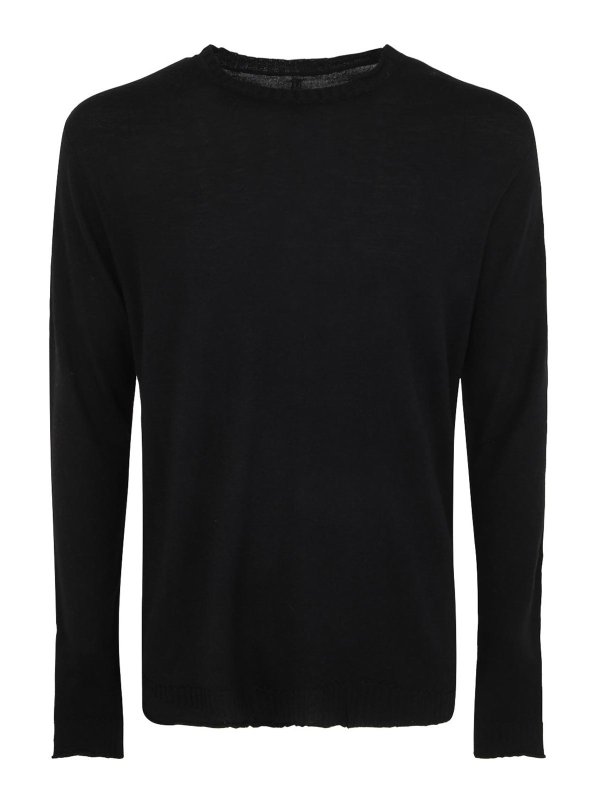 MD75: crew necks - Wool basic crew neck sweater
