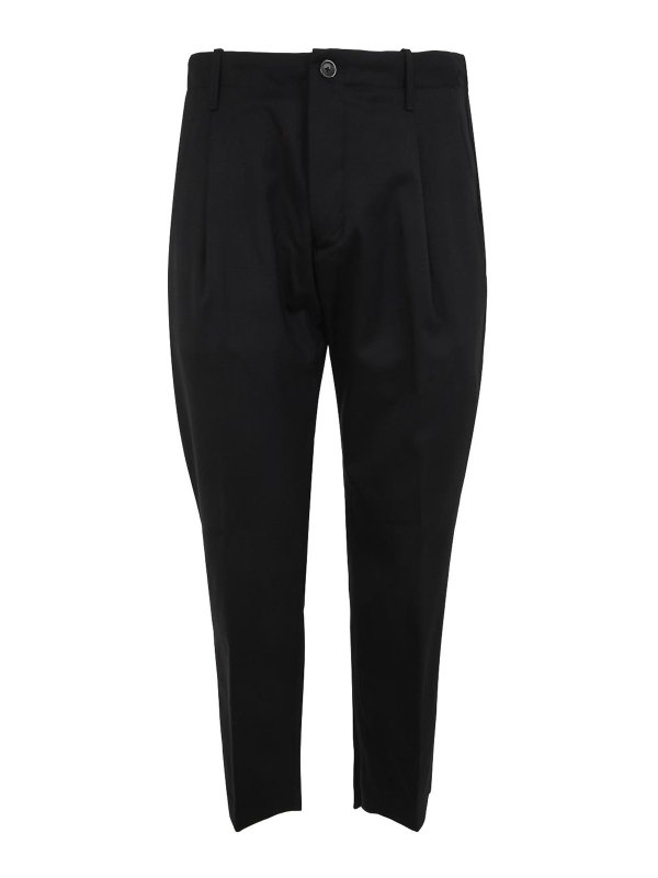 NINE IN THE MORNING: Pantalons casual - Short - Noir
