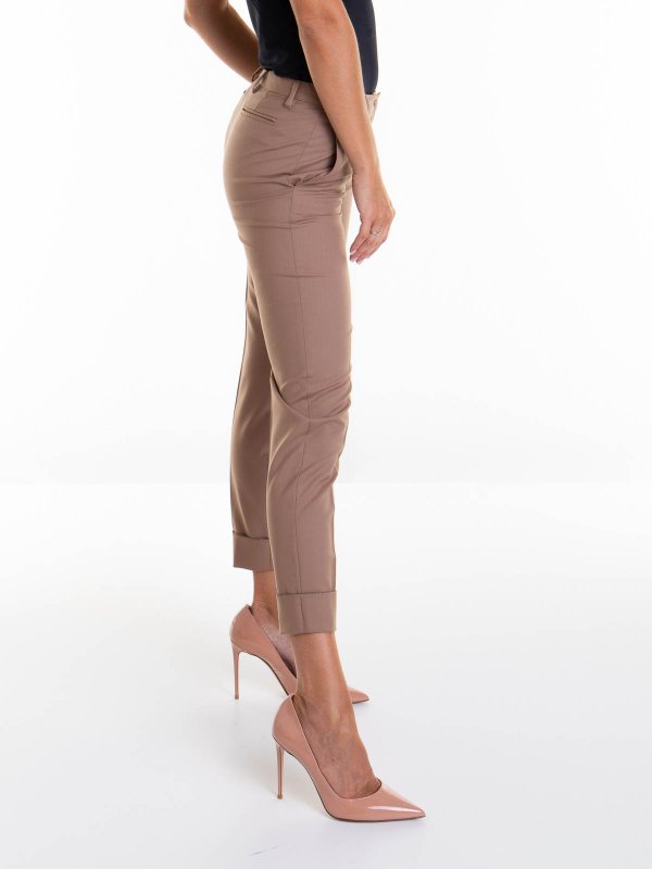 パンツ FABIANA FILIPPI Woman Pants Sand PAD265F326L192 8195 Fabiana Filippi Wool Pants - Beige - Women
