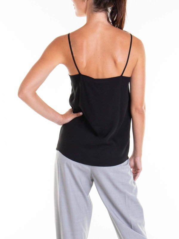 トップ/タンクトップ - 黒 shop online: FABIANA FILIPPI