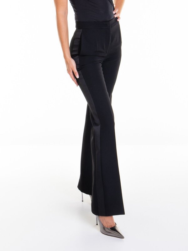 MOSCHINO: Tailored & Formal trousers online - Flared Pants