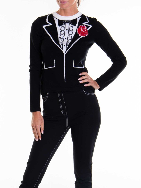 The Best Shops MOSCHINO: crew necks - Crew neck pullover