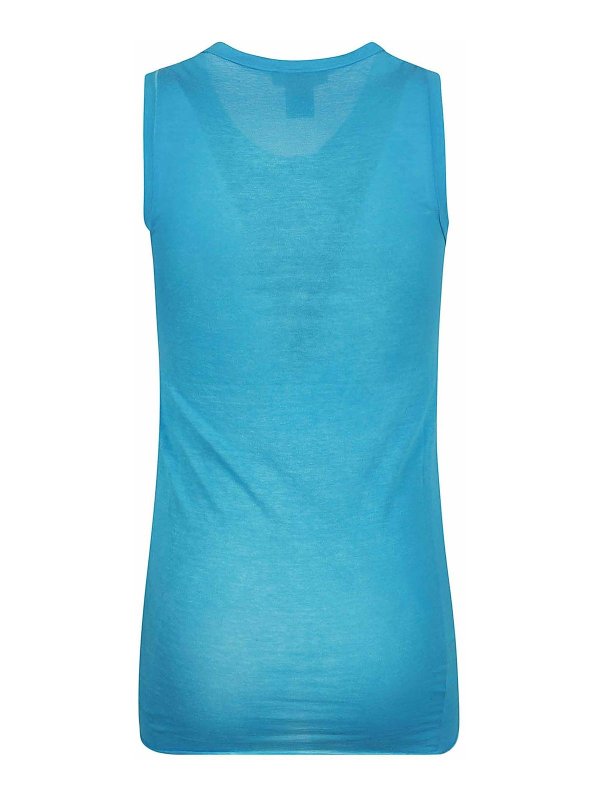 The Best Shops AVANT-TOI: Tops y camisetas sin mangas - Top - Azul Claro