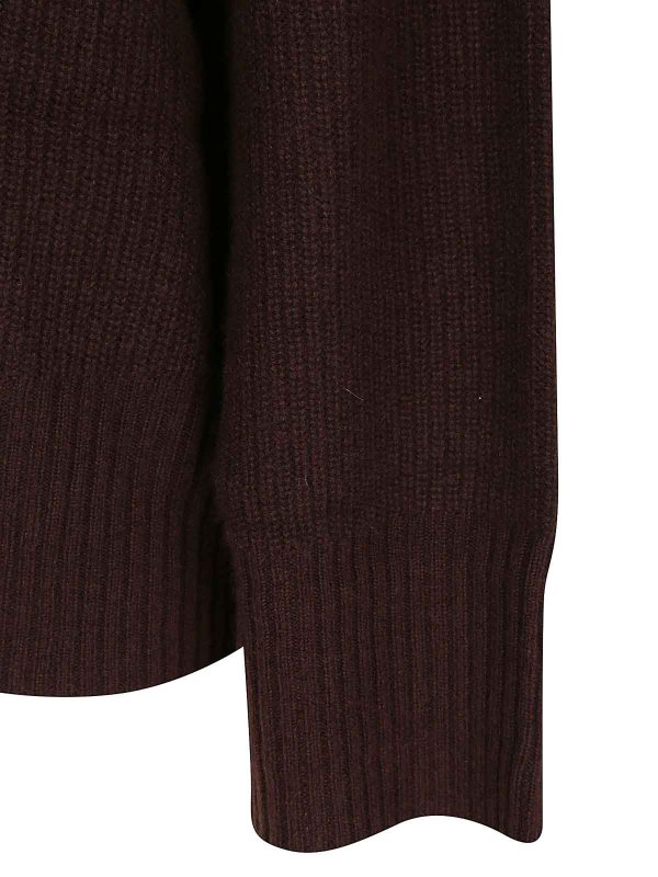 The Best Shops ARMA: U-Boot-Ausschnitt - U-Boot-Pullover - Braun