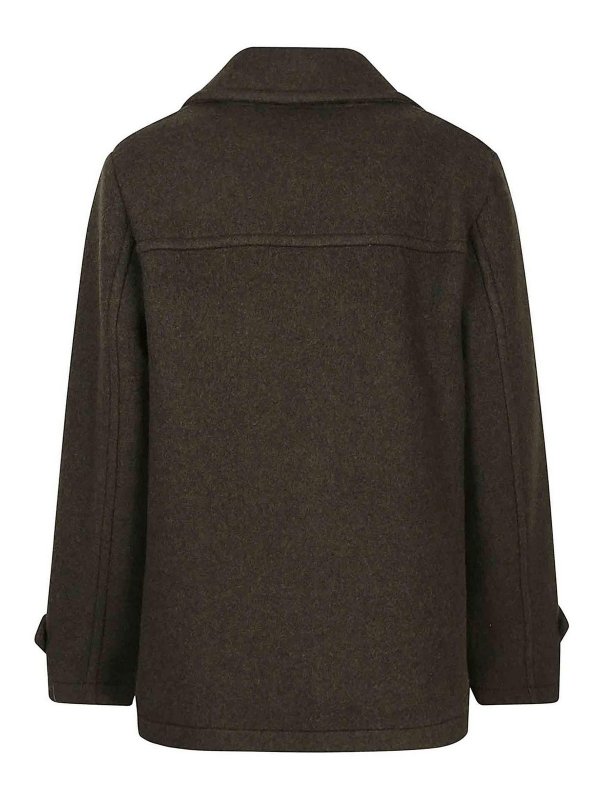 FAY: knee length coats online - Heavy wool peacoat