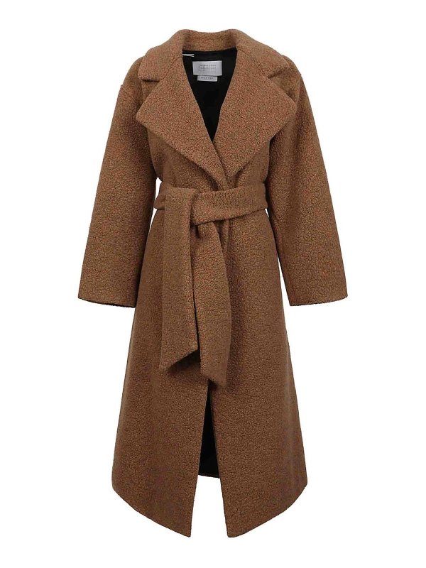 HARRIS WHARF LONDON: short coats - Teddy-style coat