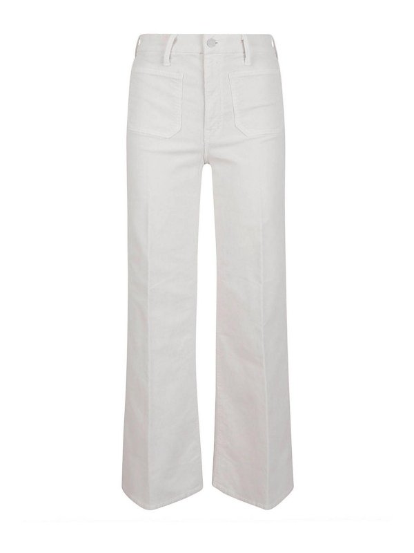 Mother: ブーツカットジーンズ - ブーツカットジーンズ - 白
