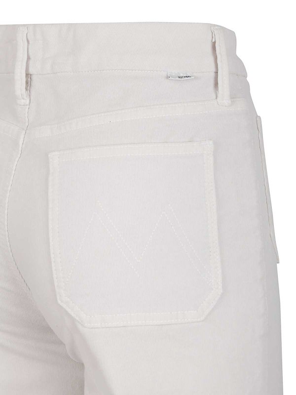 The Best Shops Mother: ブーツカットジーンズ - ブーツカットジーンズ - 白