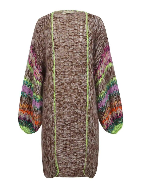 NIZHONI: カーディガン - カーディガン - ベージュ