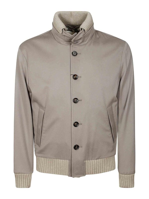 Kired: casual jackets - Kired high-neck ribbed jacket
