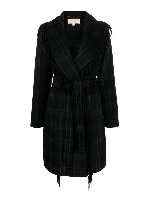 MICHAEL KORS: short coats - Check coat