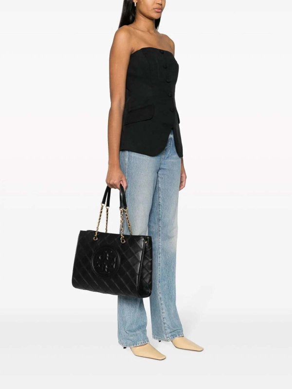 The Best Shops TORY BURCH: totes bags - Fleming soft chain tote