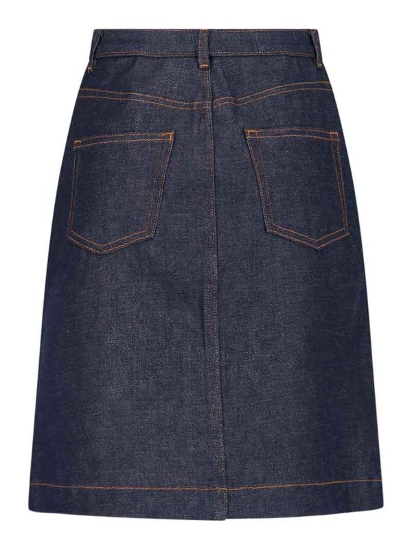 The Best Shops A.P.C.: Knee length skirts & Midi - Flared low rise jeans