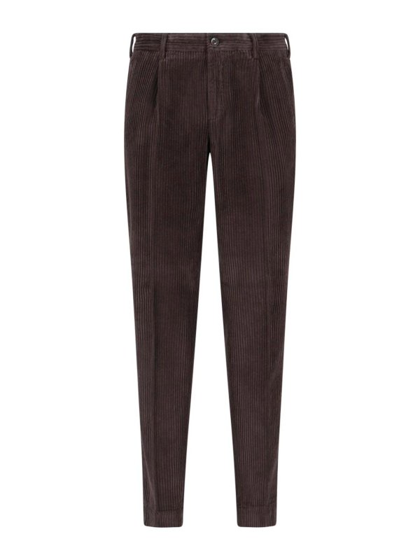INCOTEX: casual trousers - Ribbed trousers