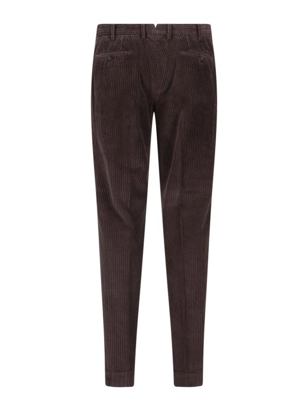 INCOTEX: casual trousers online - Ribbed trousers