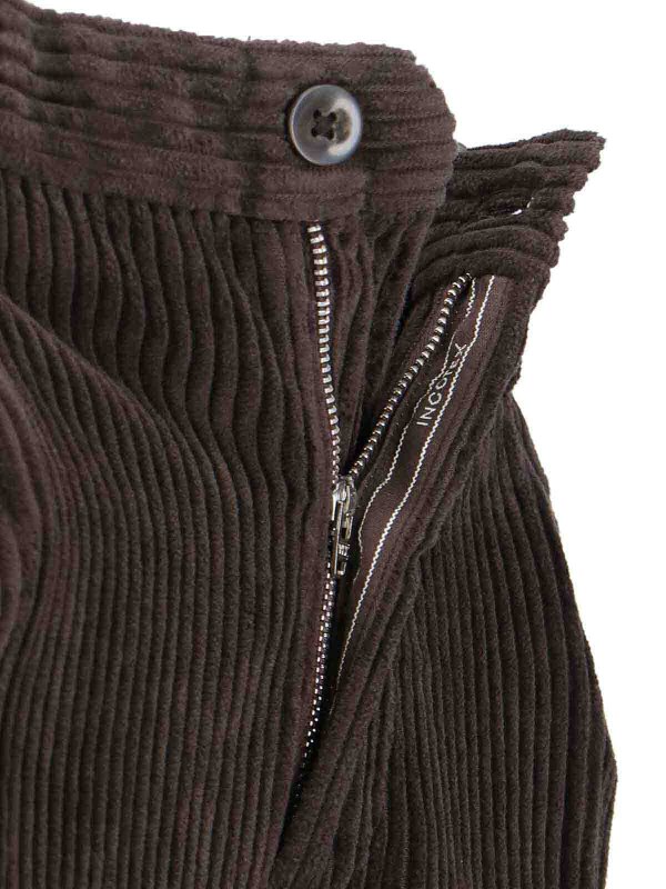 The Best Shops INCOTEX: casual trousers - Ribbed trousers