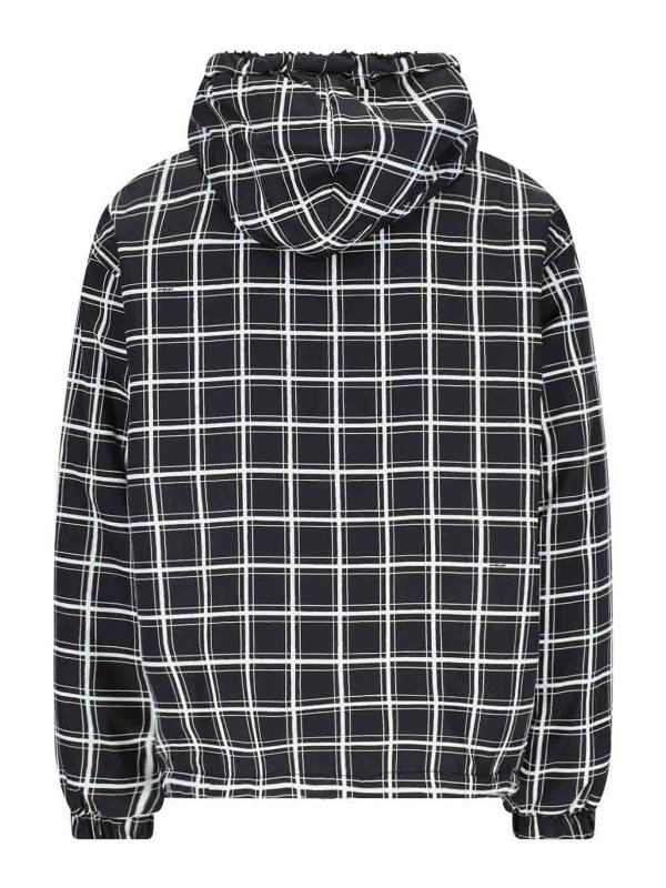 Marni: padded jackets online - Checked padded down jacket