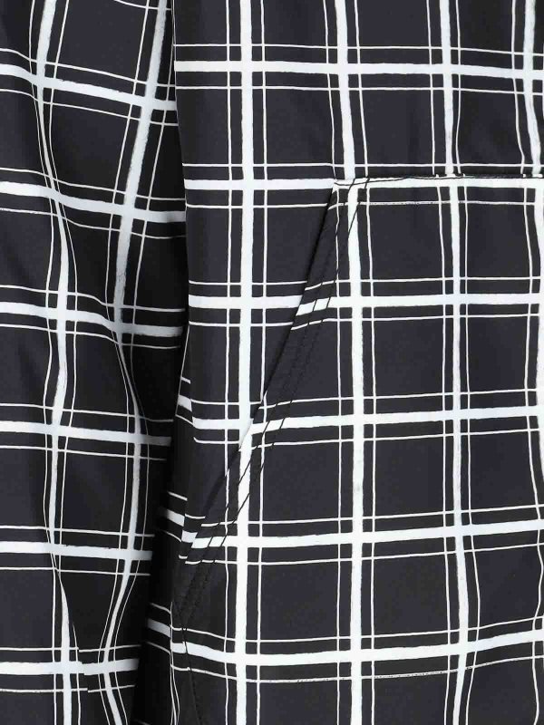 Checked padded down jacket shop online: Marni