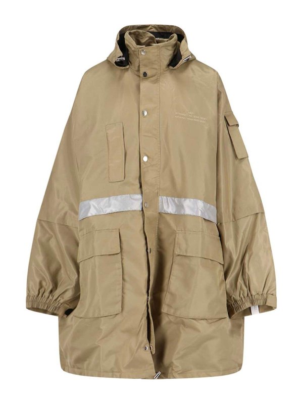 ROKH: parka - Parka cappuccio logo