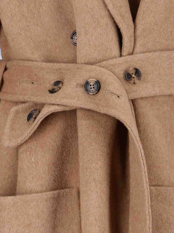 Wool blend coat shop online: ROKH