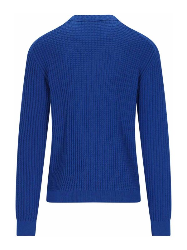 The Best Shops KIKO KOSTADINOV: U-Boot-Ausschnitt - U-Boot-Pullover - Blau